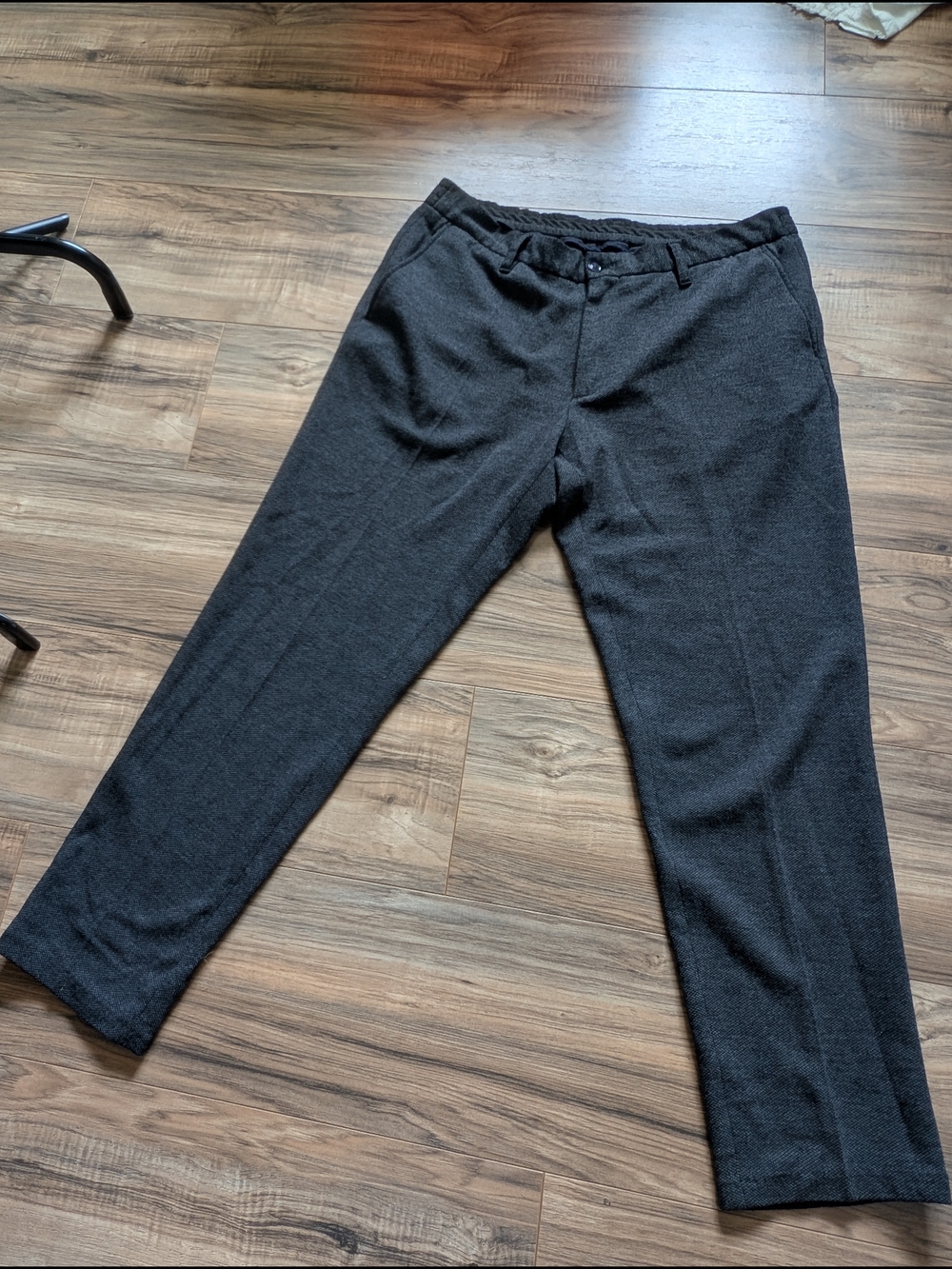 Zara Men's Dark Gray Dress Pants - Tailored Casual